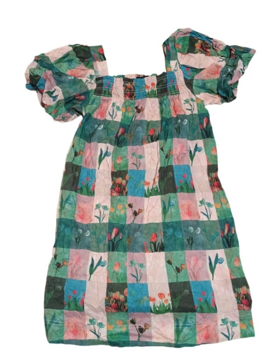 Gigio Dresses & Skirts - GiGiO USA Colorblock Smocked Dress - Multicolor